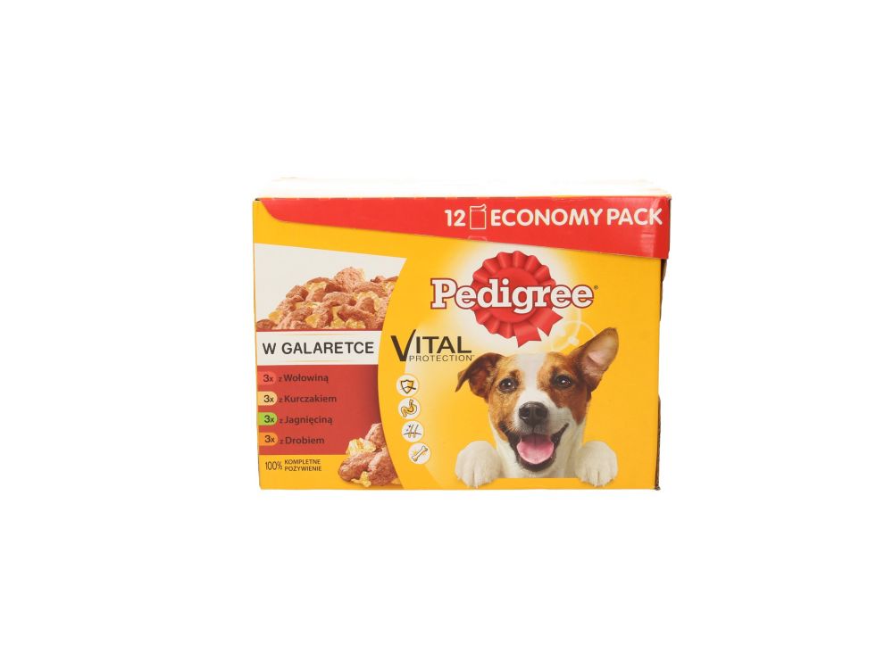 PEDIGREE SASZETKA 12X100G ZESTAW W GALARECIE