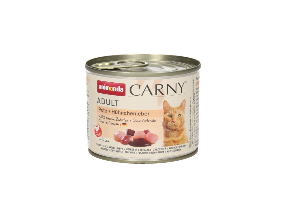 ANIMONDA CARNY PUSZKA 200G KOT INDYK/WĄTRÓBKA/KURCZAK 83821
