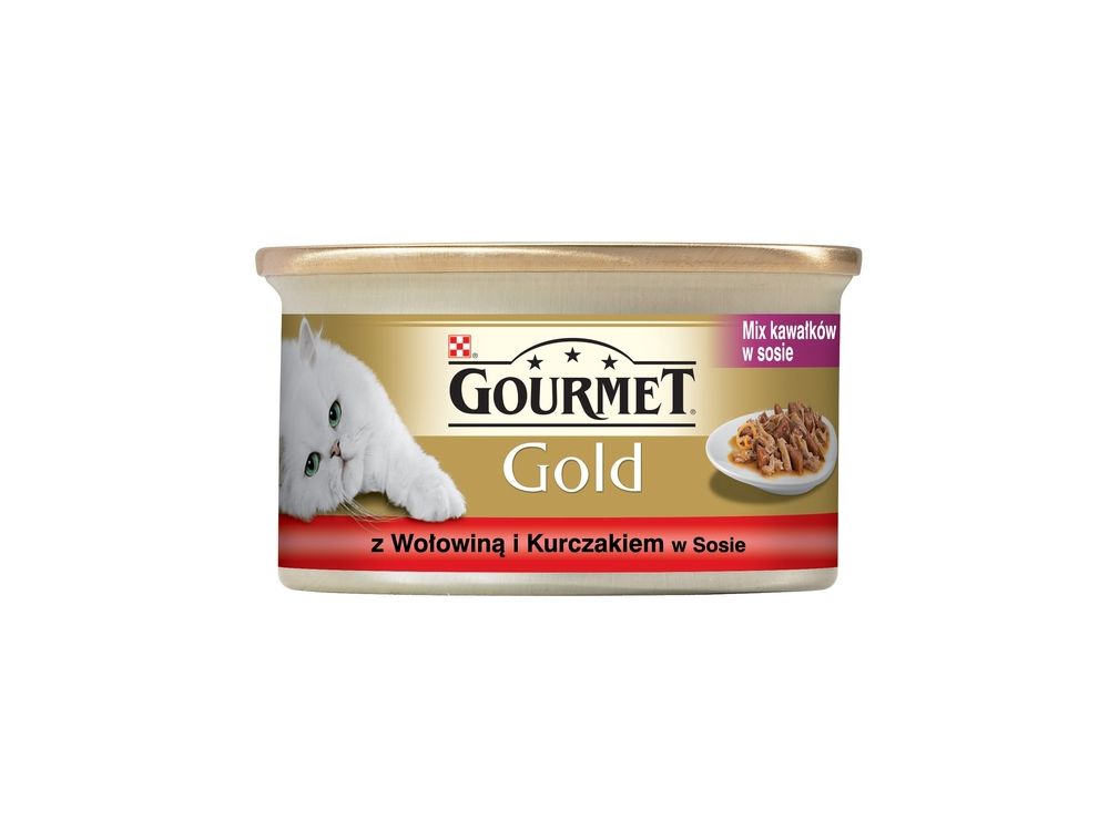 GOURMET GOLD DUO WOŁOWINA/KURCZAK 85G 12557731