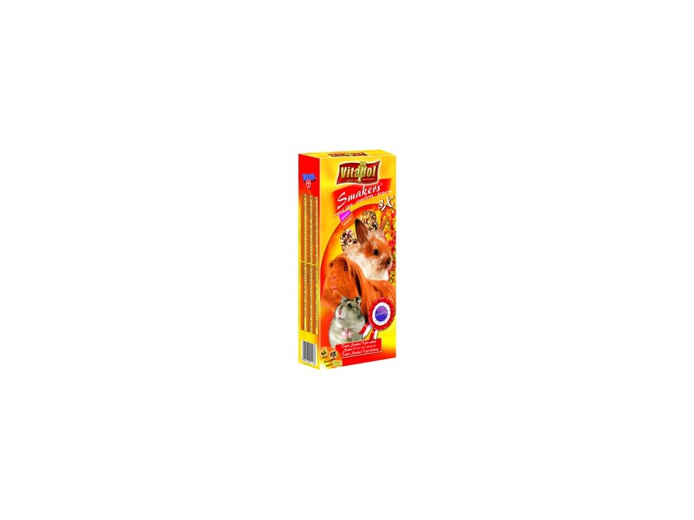 VITAPOL KOLBY SMACKERS DLA GRYZONI - MIX 2 ORZECH/OWOCE LASU/POPCORN 3SZT. 1113
