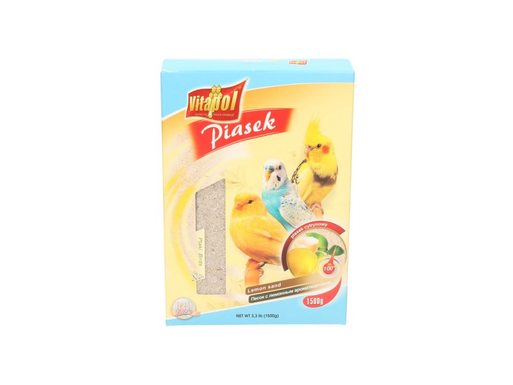 VITAPOL PIASEK DLA PTAKÓW CYTRYNOWY 1,5KG 2071
