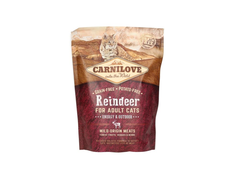 CARNILOVE KOT ENERGY&OUTDOOR RENIFER 400G