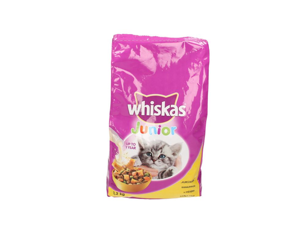 WHISKAS SUCHY JUNIOR KURCZAK 1,4KG