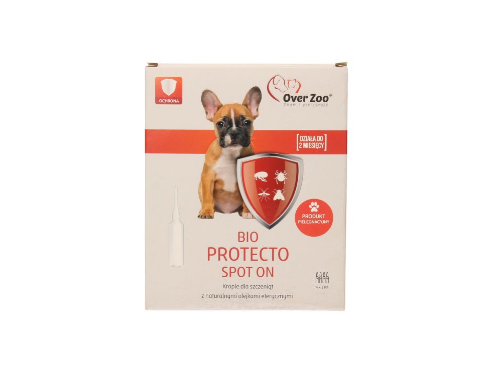 OVER ZOO BIO PROTECTO SPOT ON DLA SZCZENIĄT 4 X 1 ML