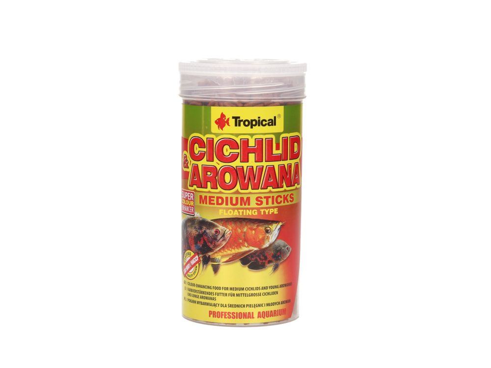 TROPICAL CICHLID & AROWANA MEDIUM STICKS 250ML   63524