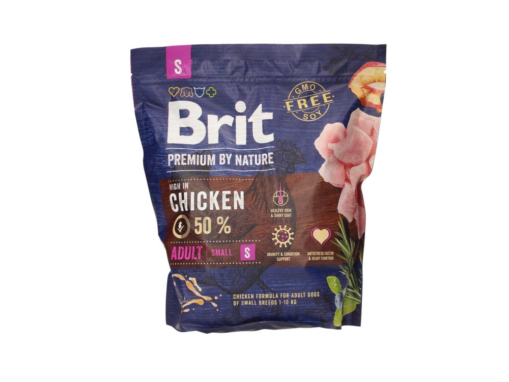 BRIT PREMIUM BY NATURE ADULT SMALL BREED 1KG