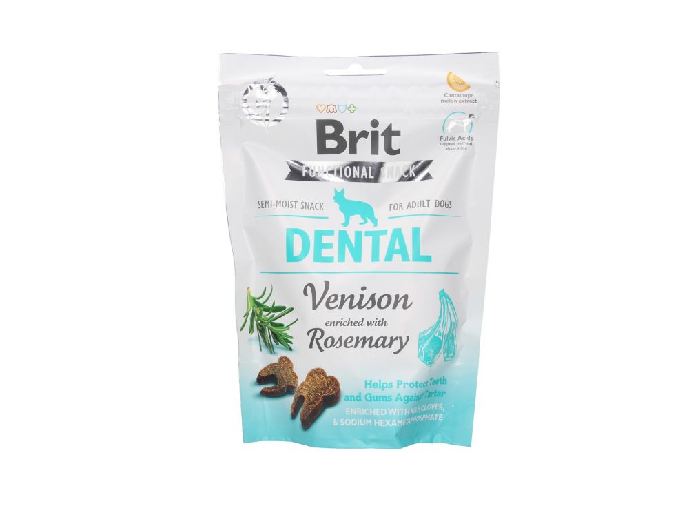 BRIT CARE DOG FUNCTIONAL SNACK DENTAL VENISON 150G