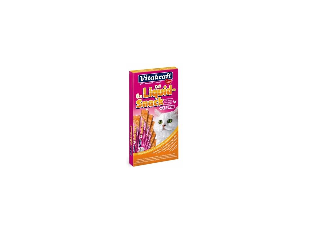 VITAKRAFT CAT LIQUID SNACK 6SZT. KURCZAK+TAURYNA 16424
