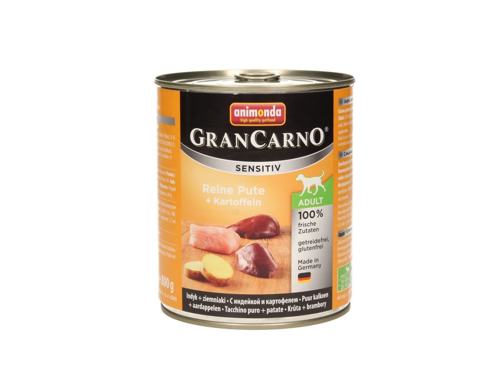 ANIMONDA GRANCARNO SENSITIV PUSZKA 800G INDYK Z ZIEMNIAKAMI 82423