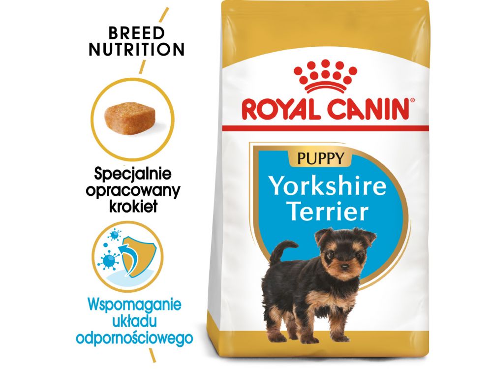 ROYAL CANIN YORKSHIRE TERRIER PUPPY KARMA SUCHA DLA SZCZENIĄT DO 10 MIESIĄCA, RASY YORKSHIRE TERRIER 7,5 KG