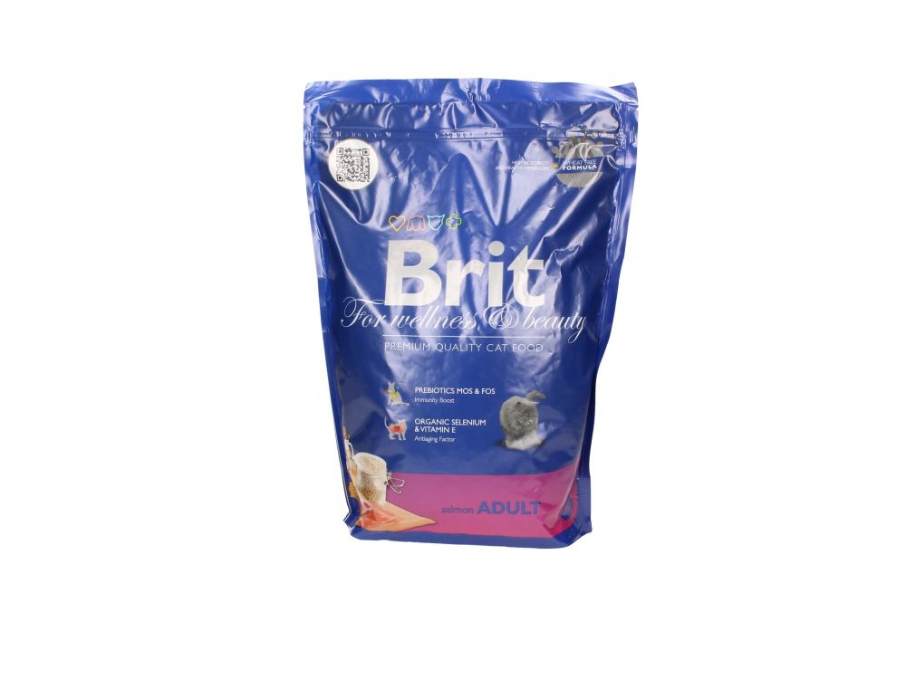 BRIT CAT PREMIUM BY NATURE ADULT ŁOSOŚ 1,5KG
