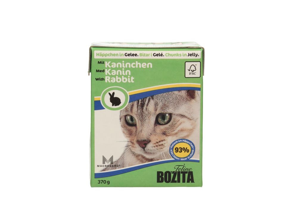 BOZITA FELINE KARTONIK 370G KAWAŁKI W GALARECIE Z KRÓLIKIEM 4916