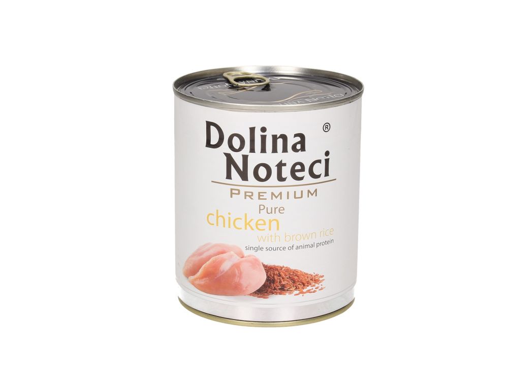 DOLINA NOTECI PREMIUM PURE KURCZAK Z BRĄZOWYM RYŻEM 800G