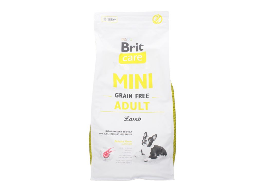 BRIT CARE MINI GRAIN FREE ADULT LAMB 7KG