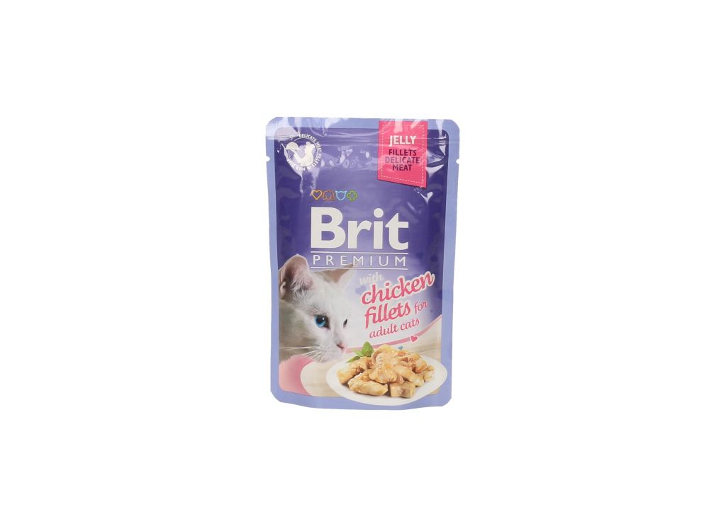 BRIT KOT SASZETKA 85G FILECIKI Z KURCZAKA W GALARETCE