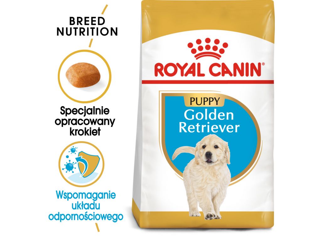 ROYAL CANIN GOLDEN RETRIEVER PUPPY KARMA SUCHA DLA SZCZENIĄT DO 15 MIESIĄCA, RASY GOLDEN RETRIEVER 12 KG