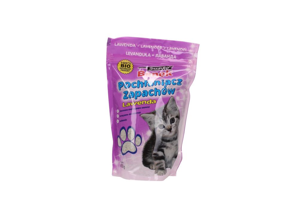 SUPER BENEK POCHŁANIACZ ZAPACHÓW LAWENDOWY 450G