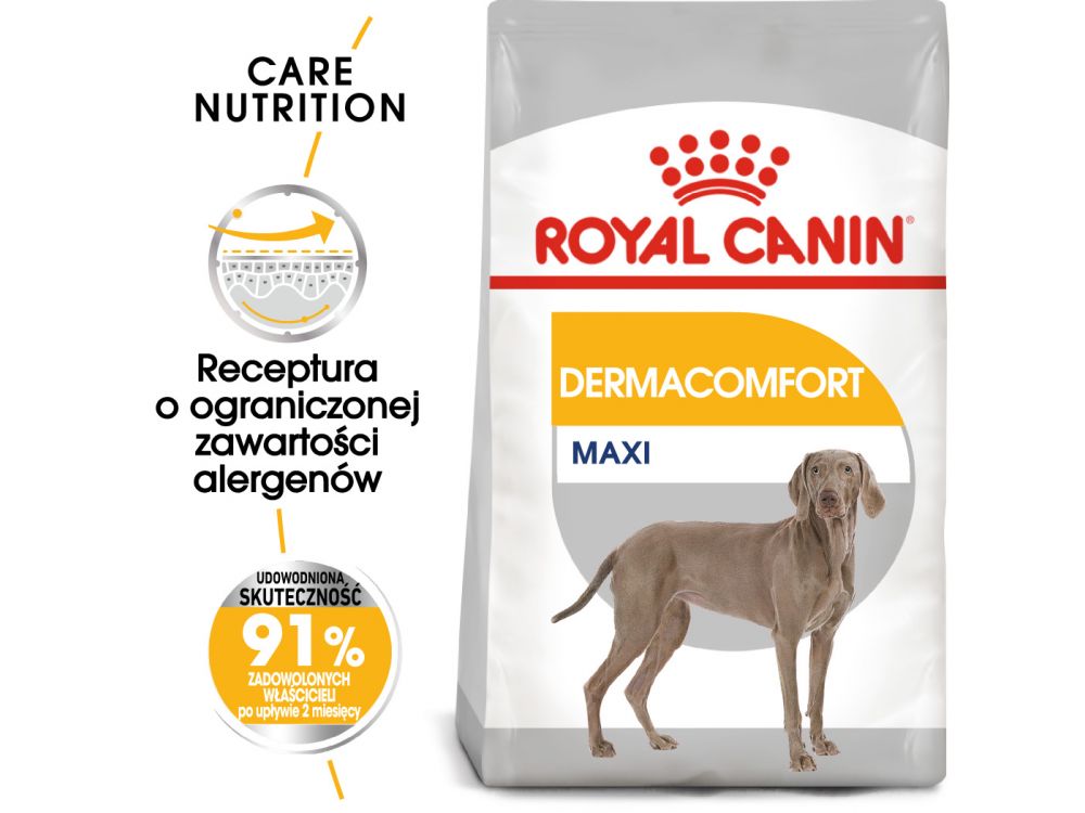 ROYAL CANIN CCN MAXI DERMACOMFORT KARMA SUCHA DLA PSÓW DOROSŁYCH, RAS DUŻYCH O WRAŻLIWEJ SKÓRZE 3 KG