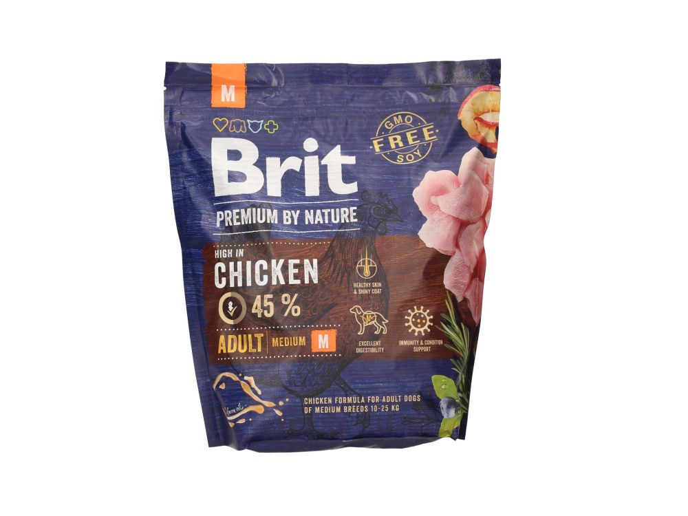 BRIT PREMIUM BY NATURE ADULT MEDIUM BREED 1KG