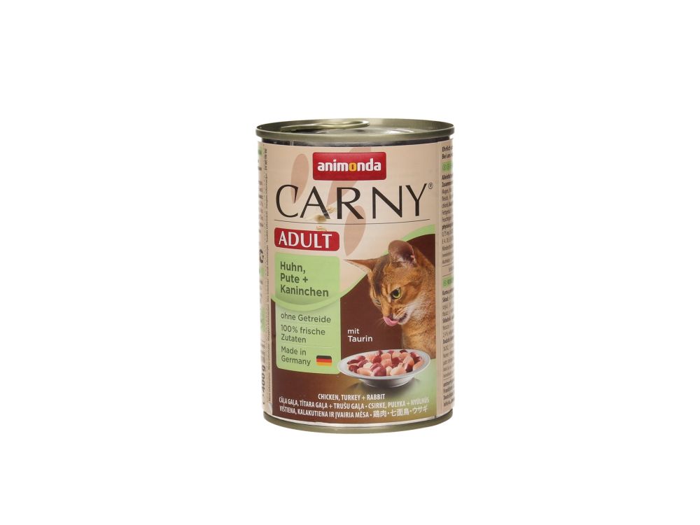 ANIMONDA CARNY PUSZKA 400G KOT KURCZAK/INDYK/KRÓLIK 83742