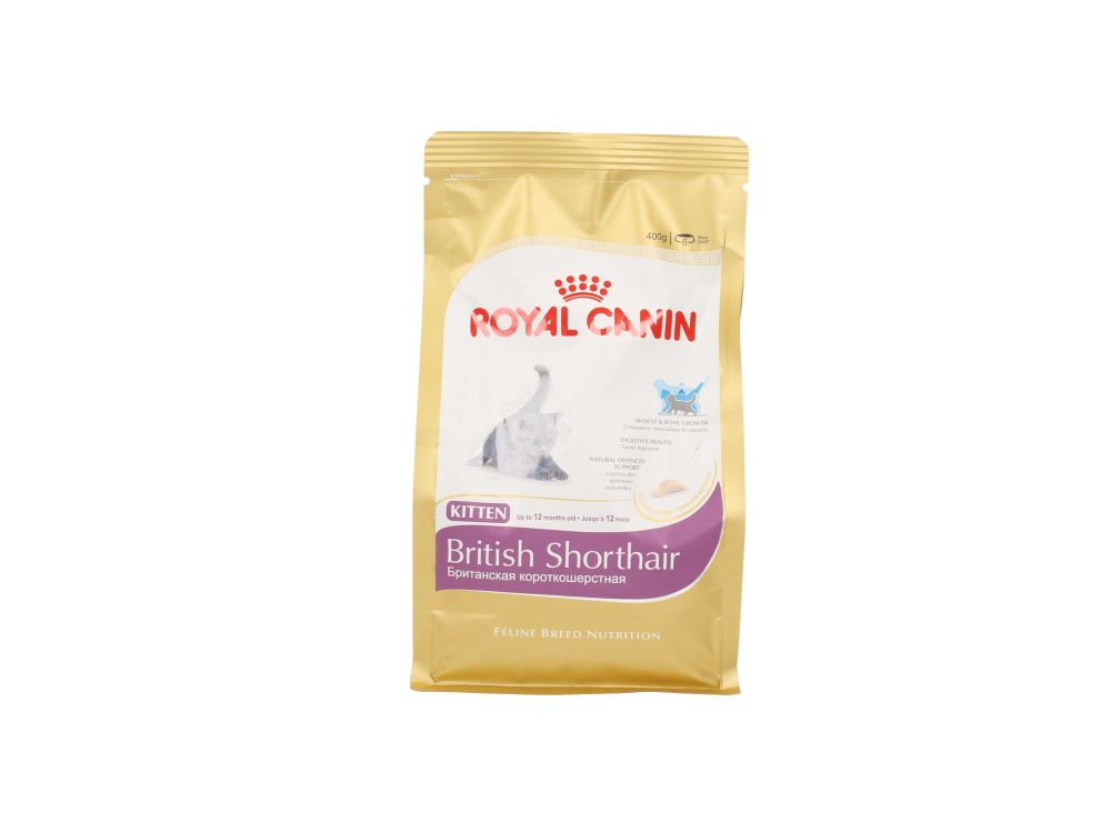 ROYAL CANIN BRITISH SHORTHAIR KITTEN KARMA SUCHA DLA KOCIĄT, DO 12 MIESIĄCA, RASY BRYTYJSKI KRÓTKOWŁOSY 0,4 KG