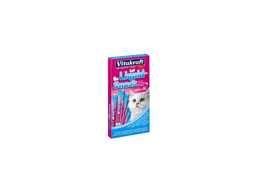 VITAKRAFT CAT LIQUID SNACK 6SZT. ŁOSOŚ+OMEGA3 16423