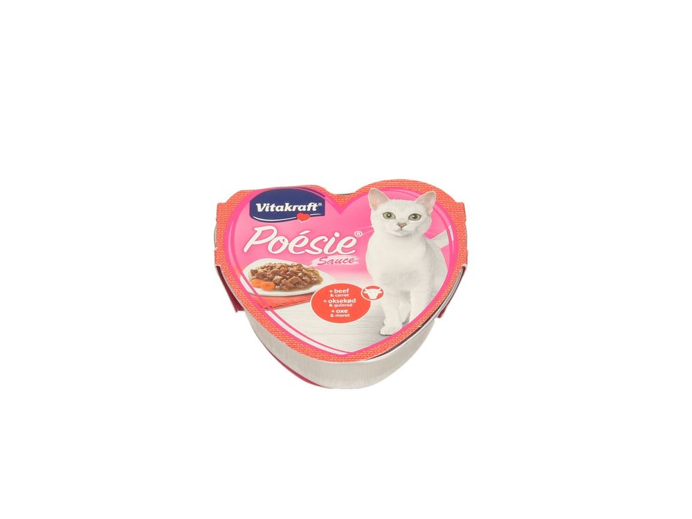 VITAKRAFT SZALKA DLA KOTA POESIE WOŁOWINA, MARCHEWKA W SOSIE 85G 2435322