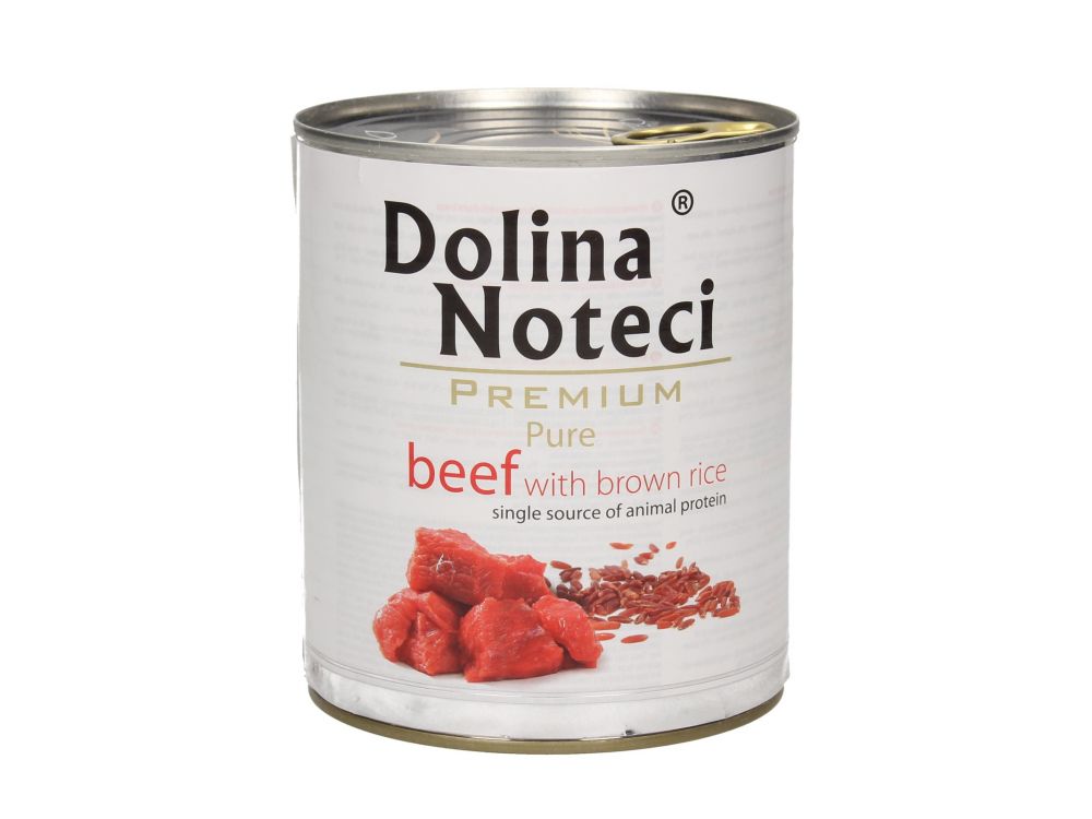 DOLINA NOTECI PREMIUM PURE WOŁOWINA Z RYŻEM 800G