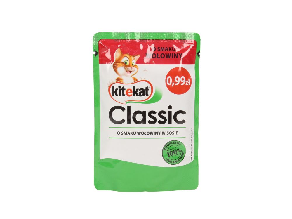 KITEKAT SASZETKA  WOŁOWINA 85G