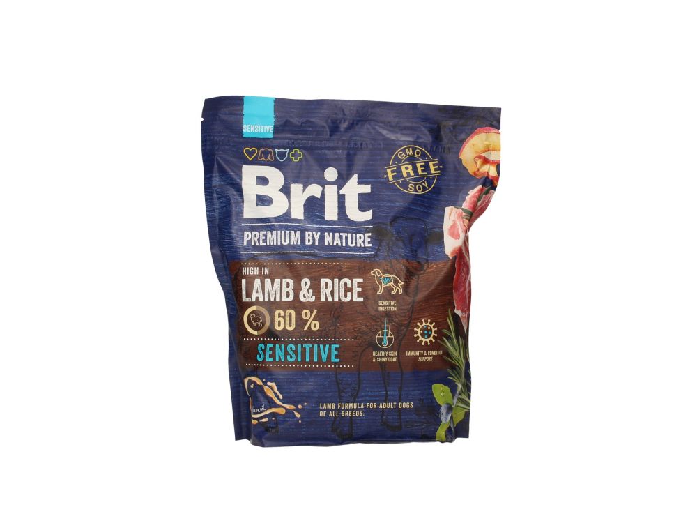 BRIT PREMIUM BY NATURE SENSITIVE LAMB&RICE 1KG