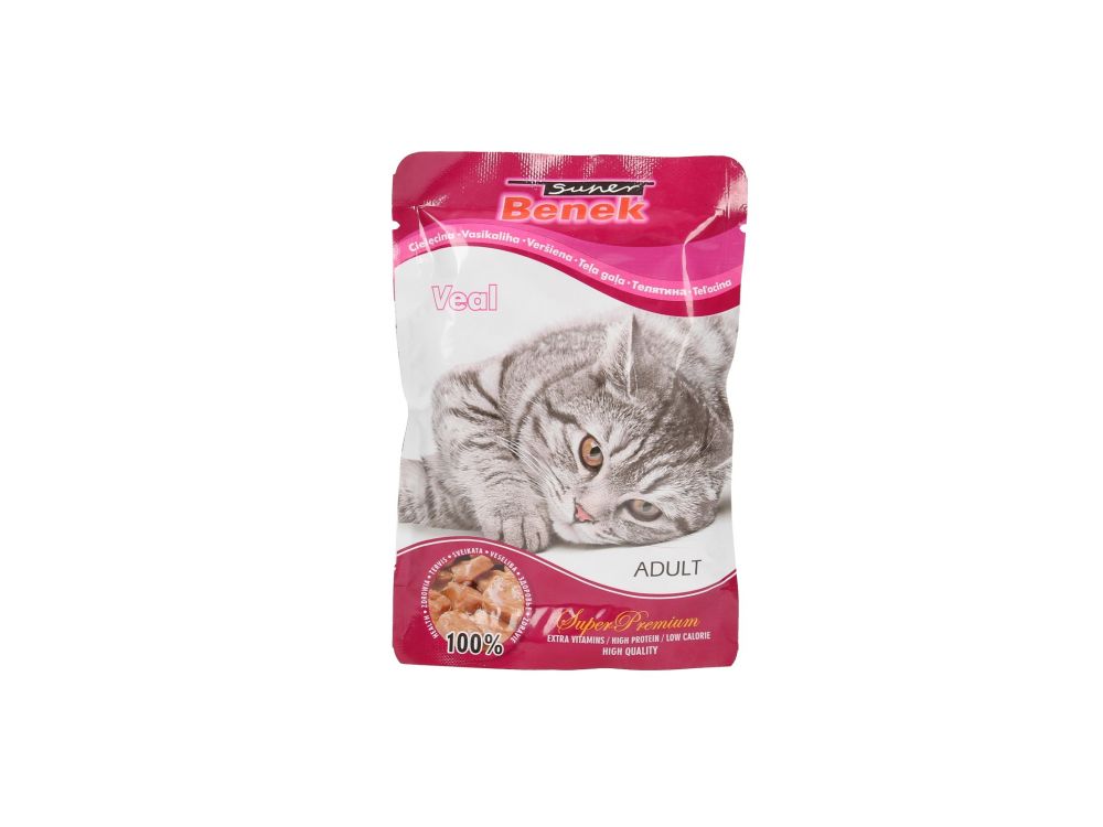 SUPER BENEK SASZETKA  ADULT Z CIELĘCINĄ 100G