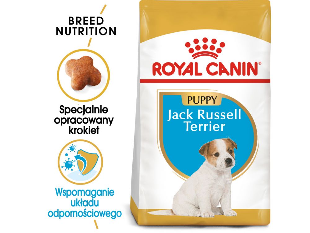 ROYAL CANIN JACK RUSSELL TERRIER PUPPY  KARMA SUCHA DLA SZCZENIĄT DO 10 MIESIĄCA, RASY JACK RUSSEL TERRIER 0,5 KG
