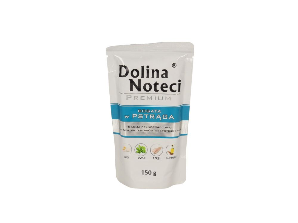 DOLINA NOTECI PREMIUM BOGATA W PSTRĄGA SASZETKA 150G