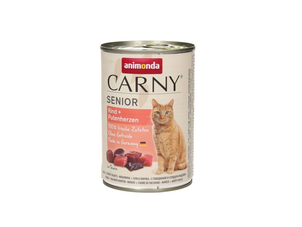 ANIMONDA CARNY PUSZKA 400G KOT SENIOR WOŁOWINA/SERCA INDYCZE 83727