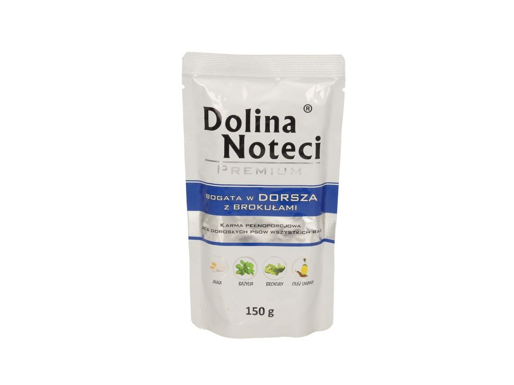 DOLINA NOTECI PREMIUM BOGATA W DORSZA Z BROKUŁAMI SASZETKA 150G