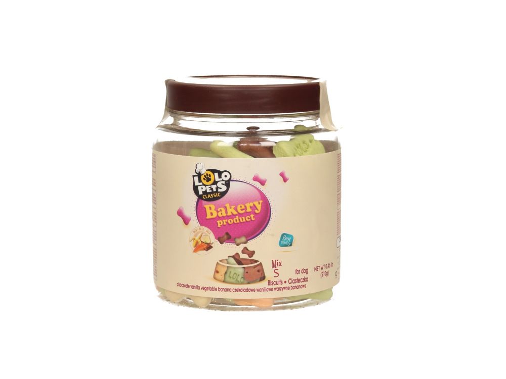 LOLO CIASTKA-TRESERKI KOŚCI S MIX SŁOIK 210G 80600