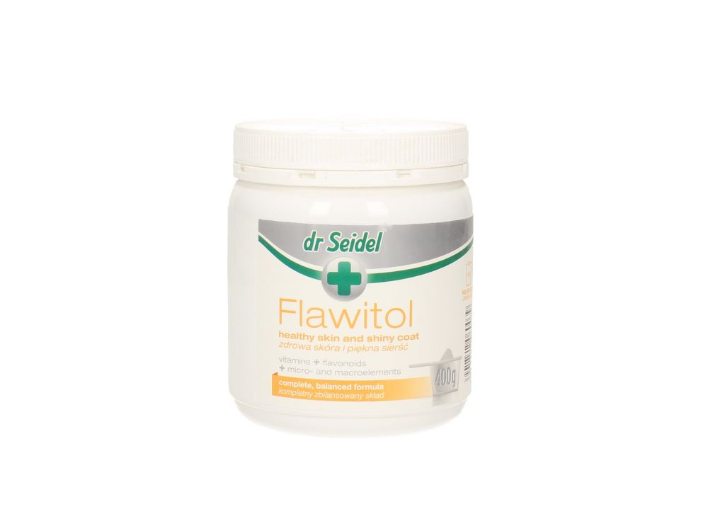 FLAWITOL DLA PSÓW Z PROBLEMAMI SKÓRNYMI (ŻÓŁTY) 400 G