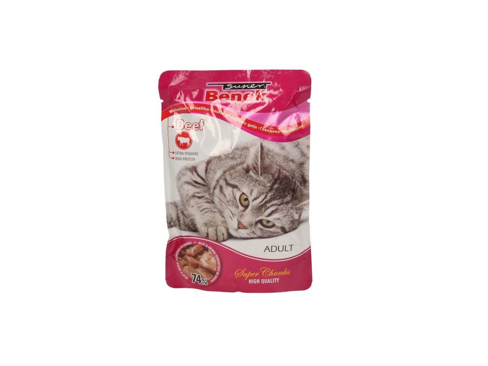 SUPER BENEK SASZETKA ADULT Z WOŁOWINĄ 100G