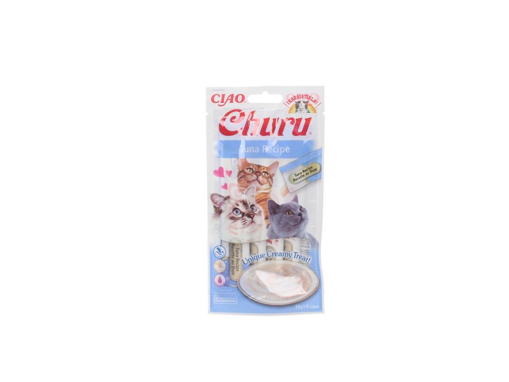 INABA CAT CHURU TUNA RECIPE 4X14G EU101