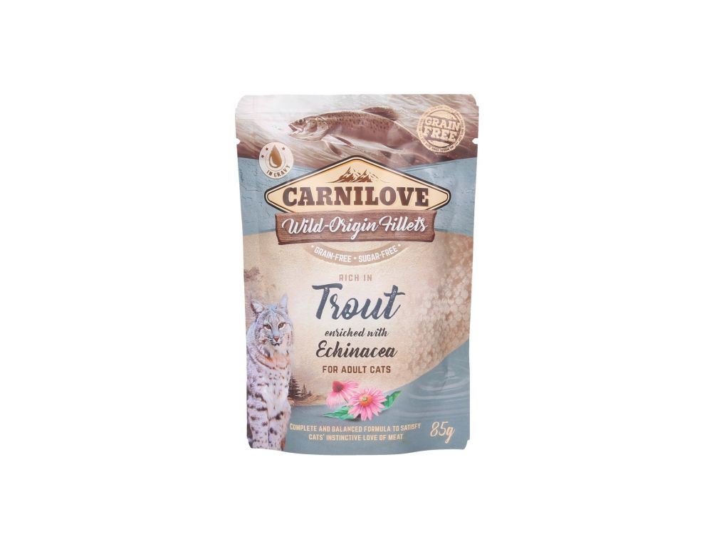 CARNILOVE KOT SASZETKA TROUT & ECHINECEA 85G