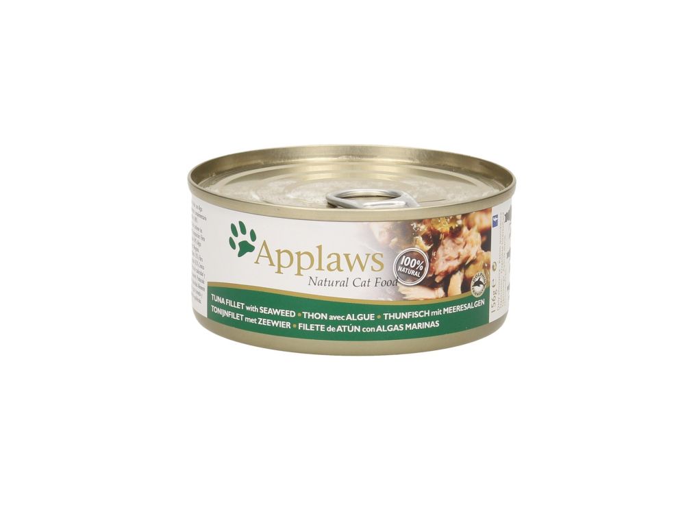 APPLAWS PUSZKA KOT 156G TUŃCZYK, WODOROSTY