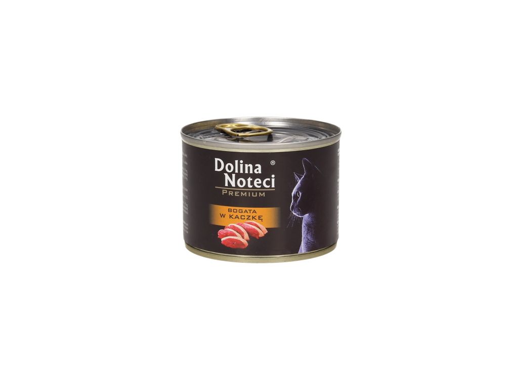 DOLINA NOTECI PREMIUM KOT PUSZKA 185G BOGATA W KACZKĘ