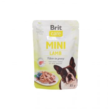 BRIT CARE MINI POUCH LAMB FILLETS IN GRAVY 85G