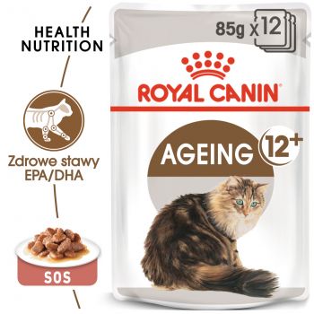 ROYAL CANIN Ageing +12 karma mokra w sosie dla kotów dojrzałych 85 G