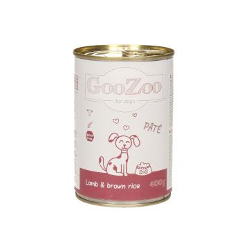 GOOZOO JAGNIĘCINA Z RYŻEM PASZTET DLA PSA PUSZKA 400G