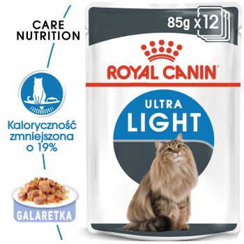 ROYAL CANIN Ultra Light w galaretce karma mokra w galaretce dla kotów dorosłych, z tendencją do nadwagi 85 G
