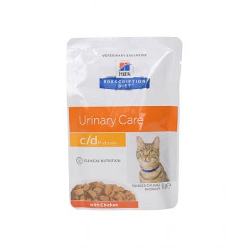 HILL'S PD FELINE C/D URINARY MULTICARE KURCZAK 85G SASZETKA