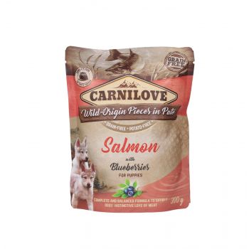 CARNILOVE PIES SASZETKA PUPPIES SALMON&BLUEBERRIES 300 G