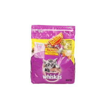 WHISKAS SUCHY JUNIOR KURCZAK 800 G