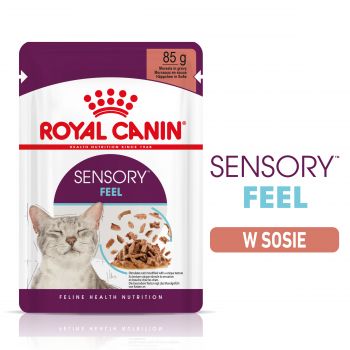 ROYAL CANIN SENSORY FEEL KARMA MOKRA W SOSIE DLA WYBREDNYCH KOTÓW 85G